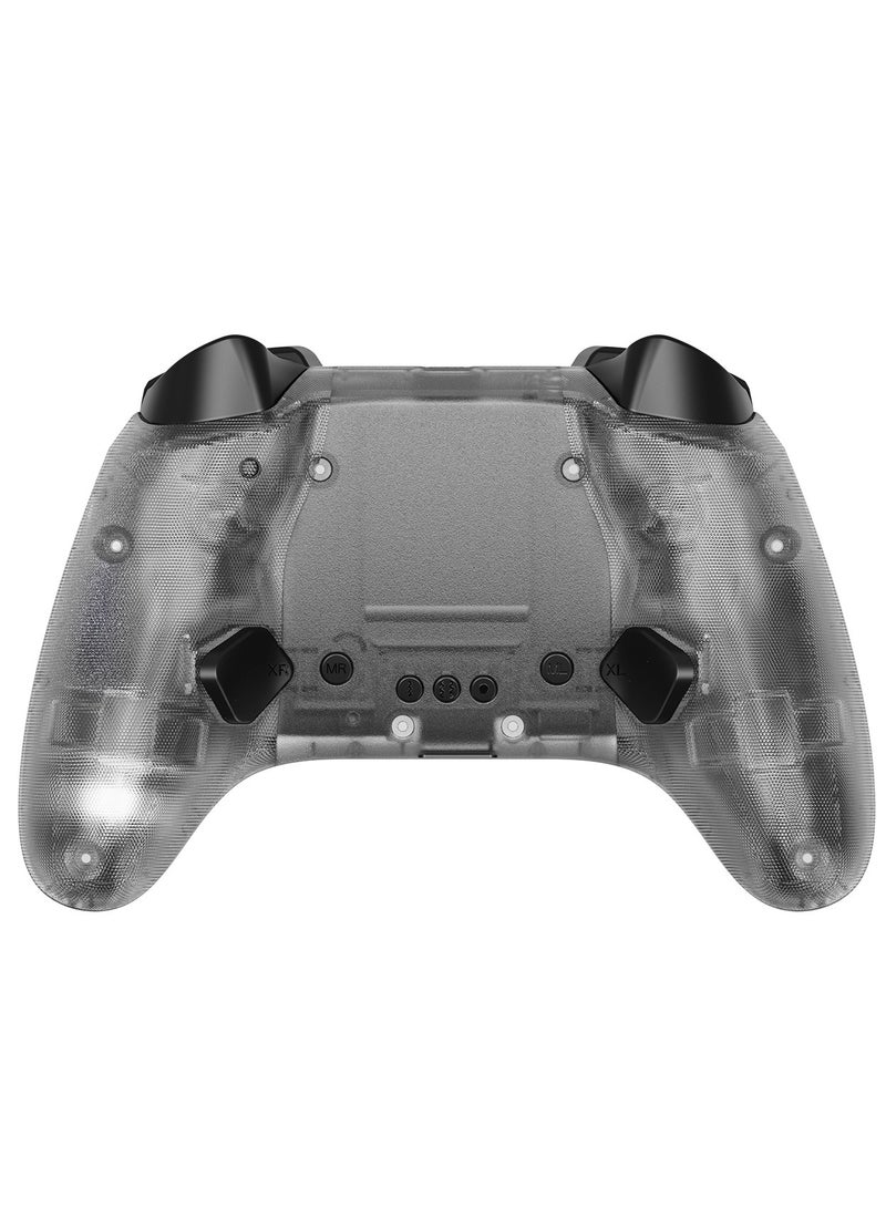 LinYuvo Classic Gamepad LinYuvo KC06 Wireless Gaming Controller for Switch / Android / iOS / PC with Colorful Light, Metal Joystick, 6-Axis Gyro, Turbo Function, Dual Vibration, Wake-Up Function, Motion Control, Adjustable Dual shock, Self-Programming Macro, 600mAh Battery - Image 3